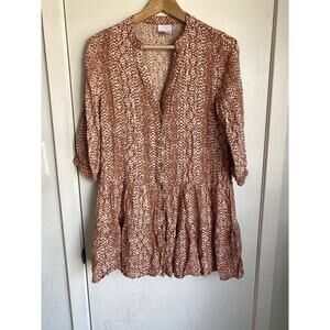 skylar madison Button Up Flowy Mini Dress Size S
